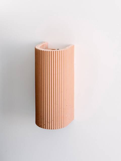 Concrete Wall Lamp [S3] Pleated & Colorful Minimalist Living Room Dining Kitchen - image 1