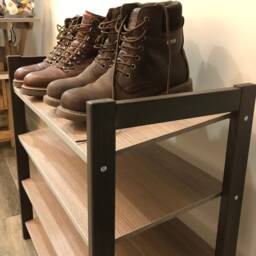 Wooden Shoe Rack For Entryway & Closet - Italian Design Space-Saving Organizer 12 Pairs Stylish Storage Home Office - thumbnail 2