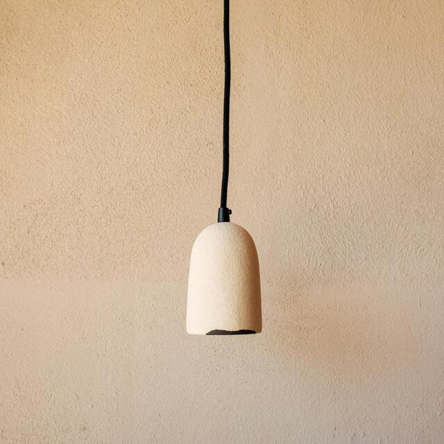 Handmade Ceramic Pendant Light - Minimalist Stoneware Hanging Lamp Modern Indoor Lighting Contemporary Home Decor - image 1