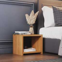 Nodax Bedside Cabinet B1 - Minimalist 2-Shelf Table - thumbnail 2