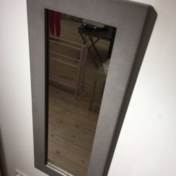 Grey Mirror Modern - Concrete Large Or Small Available in White Choice Of Grey's - thumbnail 3
