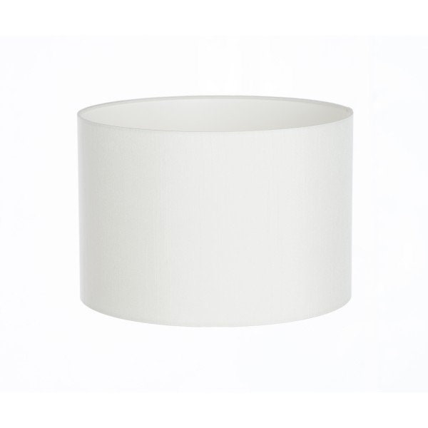 Hand Made White Satin Backed Duppion Lampshade - image 1
