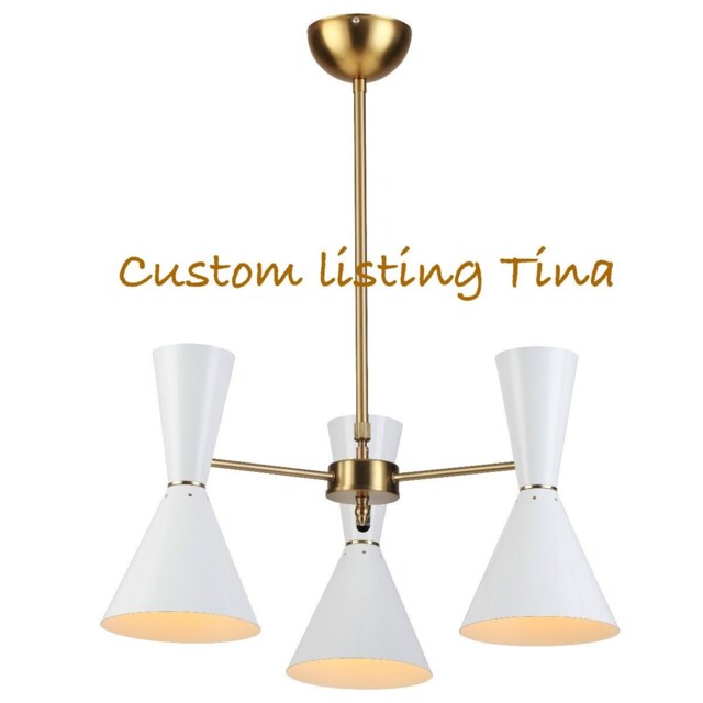 Mid Century Sputnik Chandelier, 3 Light Bow Tie Pendant Light, Inscapes Design - image 1