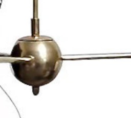 Mid Century Sputnik Chandelier, 3 Light Bow Tie Pendant Light, Inscapes Design - thumbnail 2