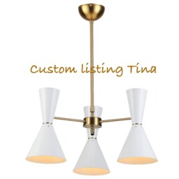 Mid Century Sputnik Chandelier, 3 Light Bow Tie Pendant Light, Inscapes Design - thumbnail 1