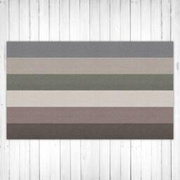 strips Rug With A Woven Texture, Printed On Linoleum PVC