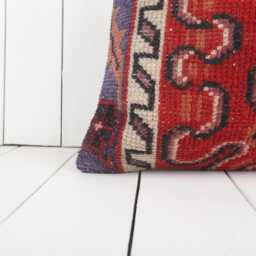 16x16 Vintage Turkish Kilim Pillow Bohemian Cushion Cover - thumbnail 2