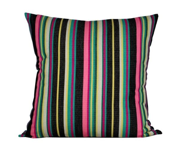 striped Throw Pillow Cover Multicolor Euro Sham, 26x26 - image 1