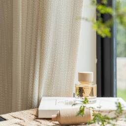 Haseeb Linen Sheer Curtain With Black Border At The Top, Custom Panel, For Bedroom & Livingroom, Extra Long Curtain, 1Pc - thumbnail 3