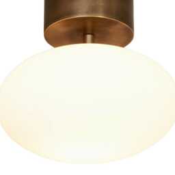 Modern Handmade Brass Single Lelli Ceiling Light, Flush Mount Hallway & Bathroom - thumbnail 2
