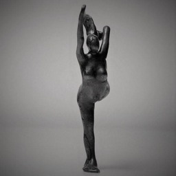 standing Bow Bronze Yoga Sculpture - thumbnail 4