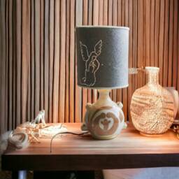 Ceramic Nativity Table Lamp, Christmas Original Lamps, Desk Lighting, Ceramic Nativity, Family Gift, Holy Family Lamp - thumbnail 1