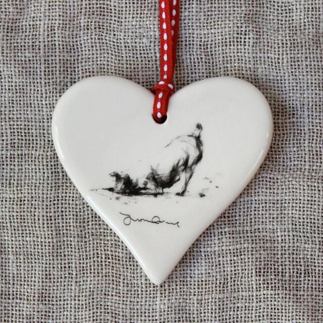 Digging Terrier Christmas Ornament - Jack Russell Dog Keepsake Xmas Tree Decoration & Stocking Filler Gift - image 1