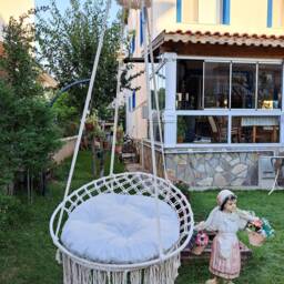Macrame Swing Chair, Hammock Hanging Chair, Round Swing, Handmade Indoor Hammock Outdoor Chair - thumbnail 2