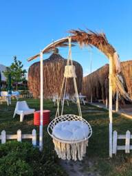 Macrame Swing Chair, Hammock Hanging Chair, Round Swing, Handmade Indoor Hammock Outdoor Chair - thumbnail 1