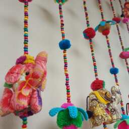 Mc0002 Elephant Set B 100% Handmade Cute Doll Beads Curtain For Home Decoration - For Window - thumbnail 2