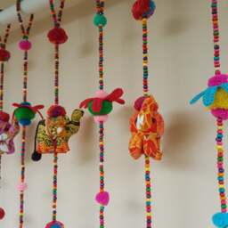 Mc0002 Elephant Set B 100% Handmade Cute Doll Beads Curtain For Home Decoration - For Window - thumbnail 3