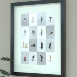 The League Of Gentlemen Illustrated Print - Dark Comedy Show Art For Home - thumbnail 1