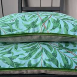 William Morris Ben Penreath Willow Bough Blue Green Cushion Pillow Throw Cover - thumbnail 3