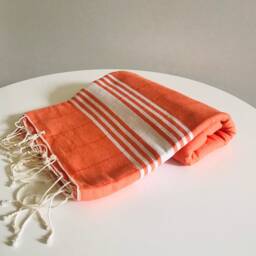 Large Turkish Bath Towel Hand Loomed Peshtemal Fouta Cotton Beach Pool Quick Dry - thumbnail 3