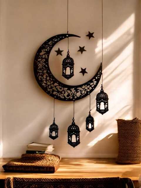 Eid Mubarak Door Hanging Ramadan Kareem Home Decoration - image 1