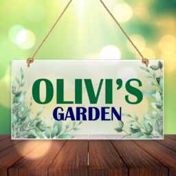 Personalised Garden Signs Decor Plaques Welcome Sign Plaque Gardening Gifts Hanging Wall - thumbnail 1