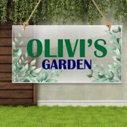 Personalised Garden Signs Decor Plaques Welcome Sign Plaque Gardening Gifts Hanging Wall - thumbnail 3