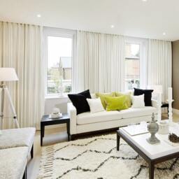 Pair Of White Velvet Curtains, Bedroom Living Room Off Curtains - thumbnail 2