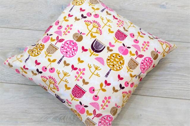Children's Cushion Cover - Kids Bedroom Nursery Handmade 100% Cotton Natural Hessian Scandi Retro Only - image 1