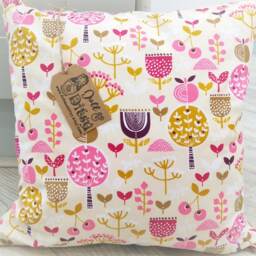 Children's Cushion Cover - Kids Bedroom Nursery Handmade 100% Cotton Natural Hessian Scandi Retro Only - thumbnail 2