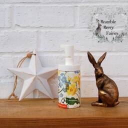 Soap Dispenser Emma Bridgewater Forget Me Not Primrose Ladybird Bees Hand Wash Glass Handmade - thumbnail 3