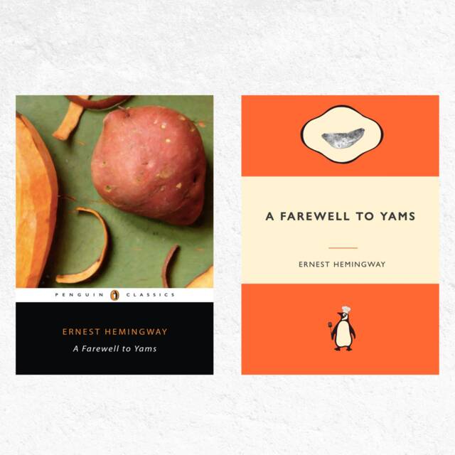 Farewell To Yams Print - Hemingway Pun, Kitchen Art - image 1