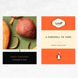 Farewell To Yams Print - Hemingway Pun, Kitchen Art - thumbnail 1