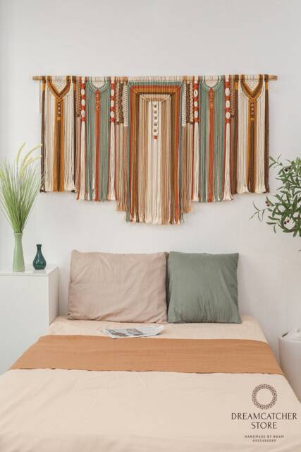 Extra Large Macrame Wall Hanging, Bohemian Decoration, Woven Mural, Housewarming Gift, Headboard - image 1