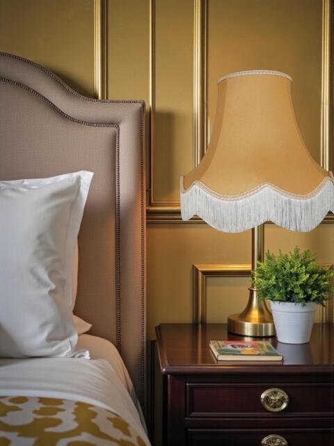 Traditional Corn Gold Fabric Lampshade Handmade For Table & Floor Standard Lamps Shades, Wall Lights, Ceiling Light Pendants - image 1