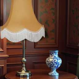 Traditional Corn Gold Fabric Lampshade Handmade For Table & Floor Standard Lamps Shades, Wall Lights, Ceiling Light Pendants - thumbnail 3