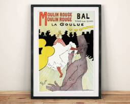 Moulin Rouge Poster Vintage Toulouse Lautrec French Cabaret Print - thumbnail 1