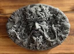 stone Garden Tree Man Green Wall Plaque Hanging Highlighted Ornament - thumbnail 1