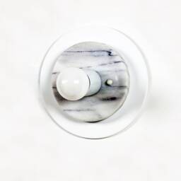 Minimalist White Marble Wall Sconce Lamp Lighting Fixture Light Kitchen - thumbnail 3