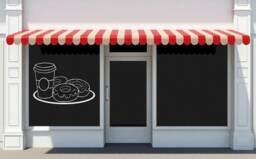 Donut Wall Decal Vinyl Window Sticker T1000 - thumbnail 1