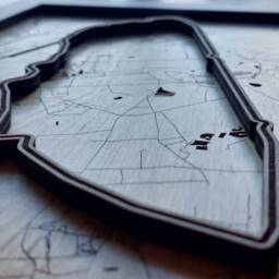 Circuit De La Sarthe Wall Art Laser Engraved Wood, Le Mans 24Hrs Gift - thumbnail 2