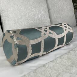 "Duck Egg Bolster Cushion 16""x6" - thumbnail 2