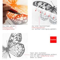 Wall Sticker Saying Quotes Whoever Hears Butterflies Laugh Knows What Clouds Taste Like Novalis Wall Tattoo Ws24B - thumbnail 4