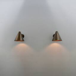 Scandinavian Wall Light Design, Cone Indoor Outdoor Sconce Lighting, Mid Century Copper Sconce, Modern Bedroom Lamp Fixtures - thumbnail 4