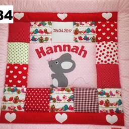Baby Blanket, Crawling Children's Patchwork Blanket Mouse. Available For Immediate Delivery Alterations At No Extra Charge - thumbnail 2