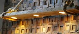 Reclaimed Yew Wood Pendant Light Rustic Led Beam Lighting