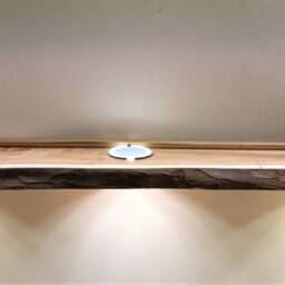 Reclaimed Yew Wood Pendant Light Rustic Led Beam Lighting - thumbnail 2