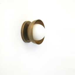 Wall Sconce/Flush Mount Ceiling Light, Mid Century Brass Sconce/Ceiling Light With Mini - Shade Ul Listed.ppq4, No.0360