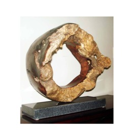"Wood Sculpture ""Sun" - thumbnail 3