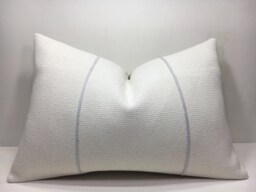 Vintage Kilim Lumbar Pillow Cover, Handwoven Turkish Linen - 16x24 - thumbnail 1